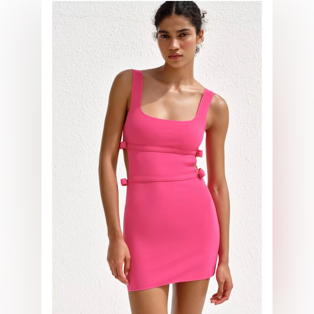 NWT ZARA STRETCH TIE DRESS